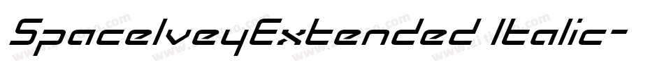 SpaceIveyExtended Italic字体转换